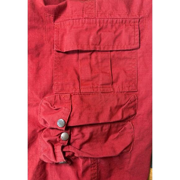 POLO RALPH LAUREN Womens Ripstop Cargo Shorts RL-1967 Red Sz 20 100% Cotton - Picture 13 of 13